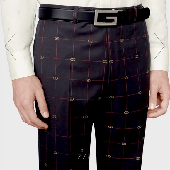 GUCCI SQUARE G LOGO BELT